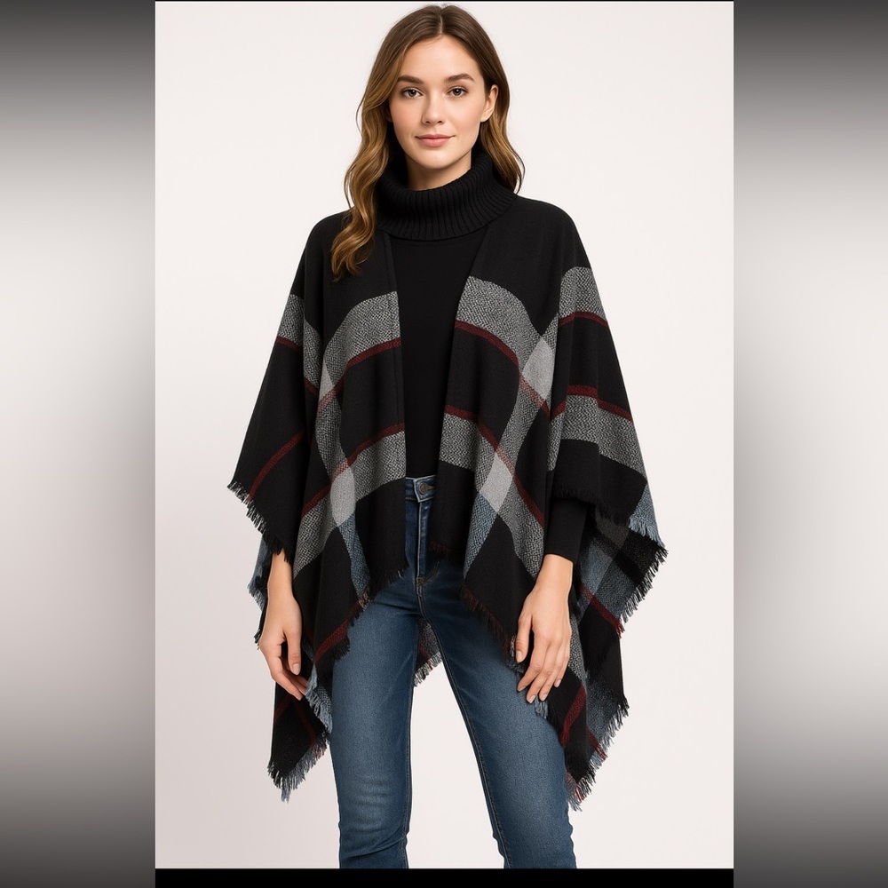 New-no tags- poncho shawl